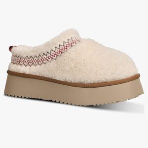 EUC Women's Platform Slip-On Slippers with Plush Fleece Lining Size 41/9